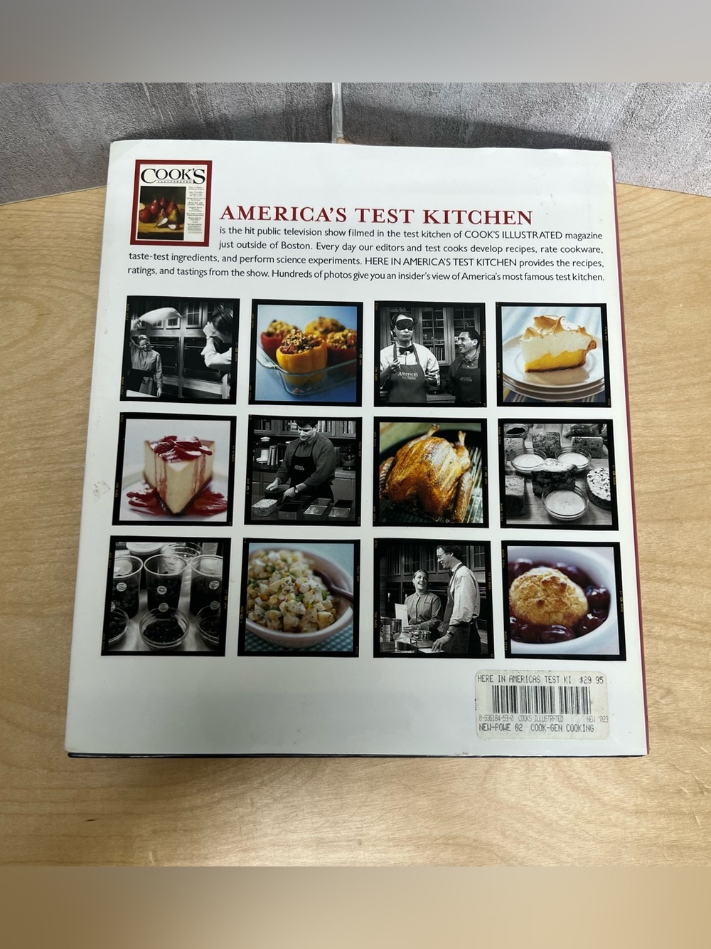 Here in America's Test Kitchen PBS Cookbook 2002 1st Edition Hardcover - Picture 2 of 7